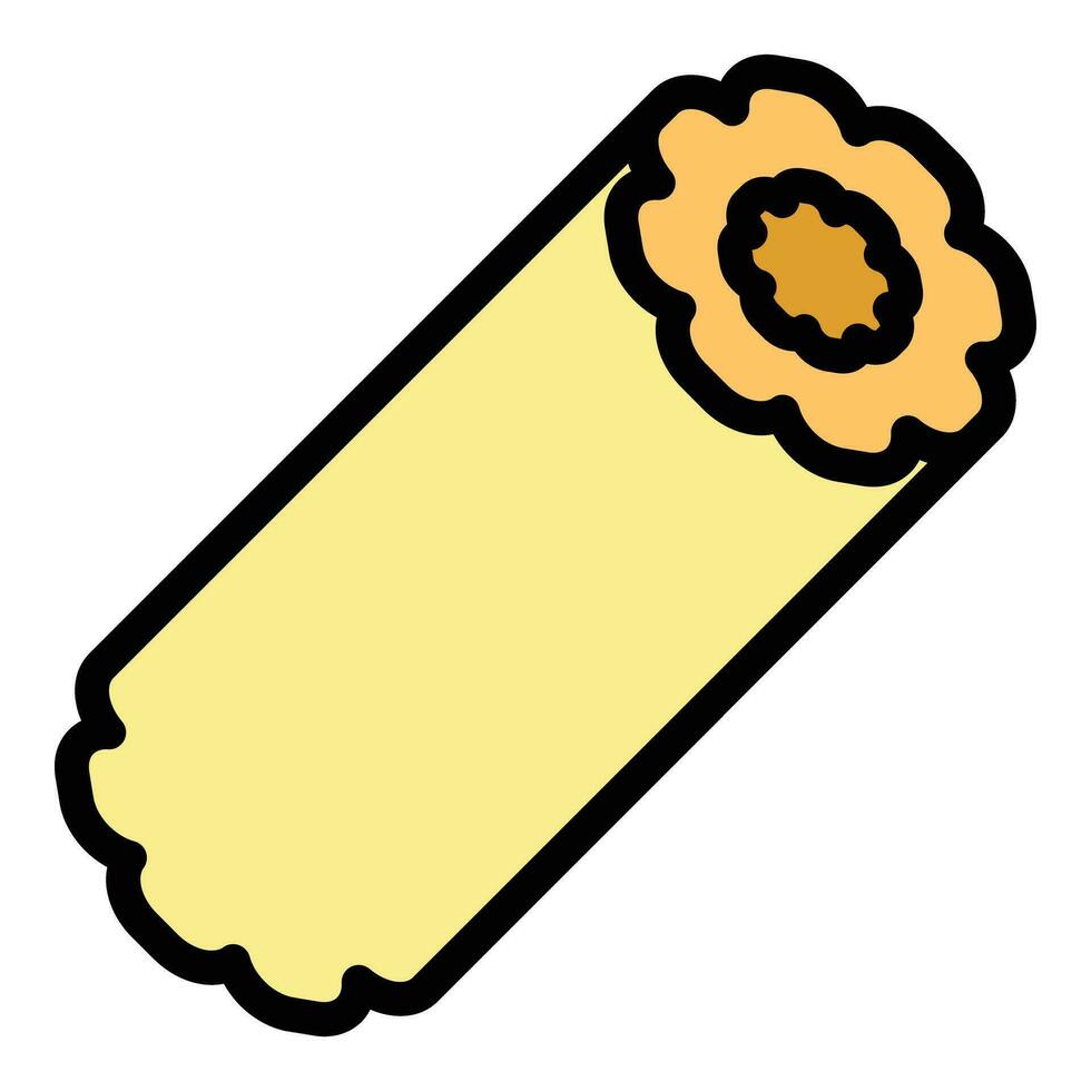Sweet churro icon vector flat