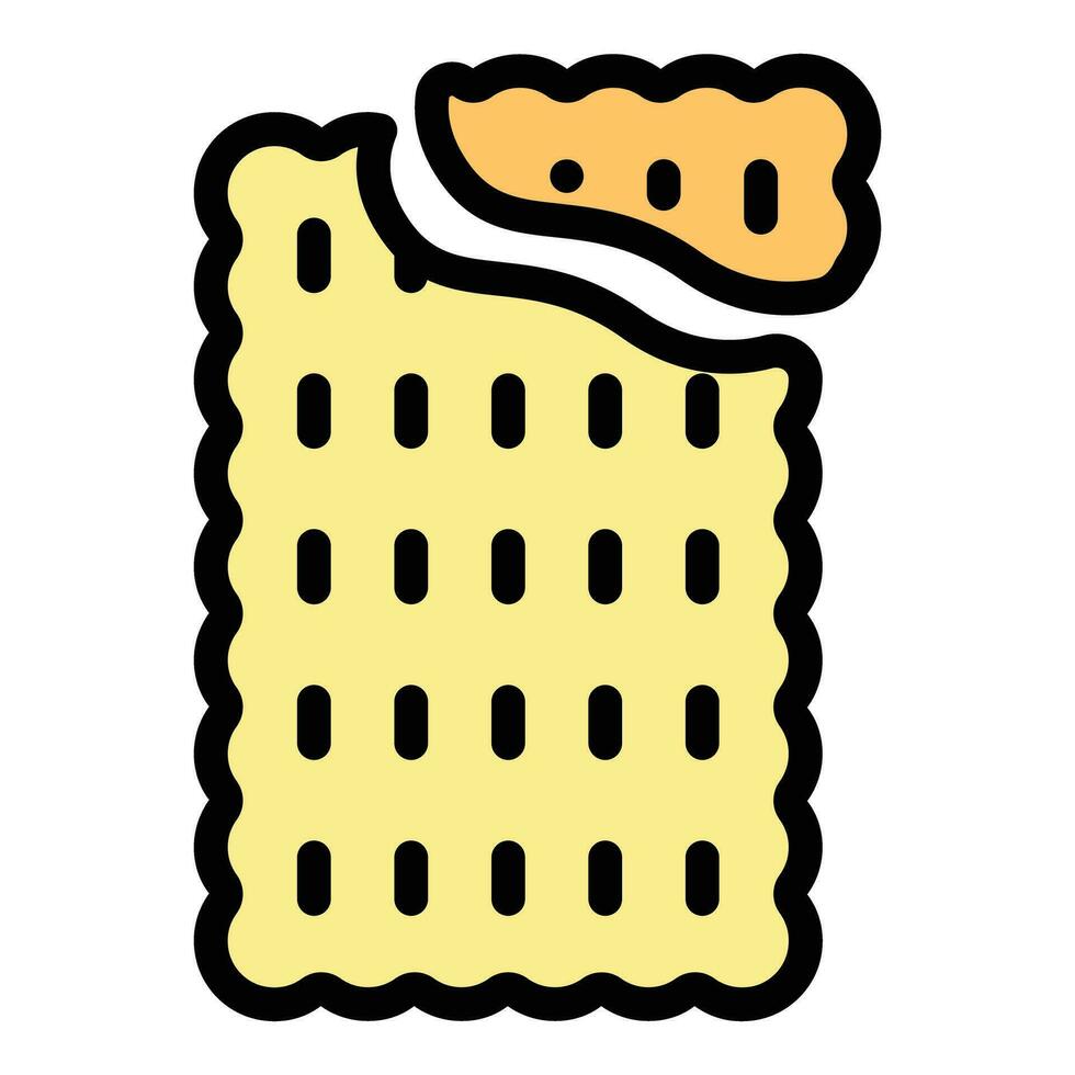 Package biscuit icon vector flat
