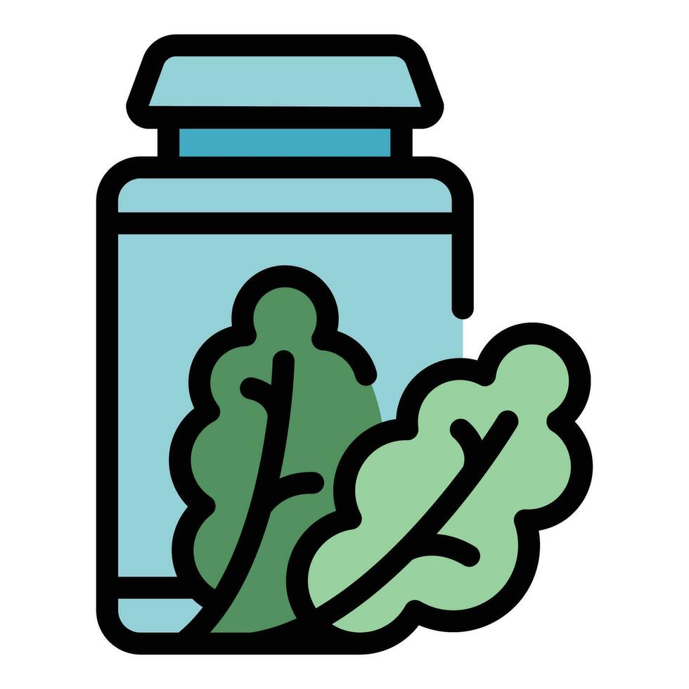 Powder jar icon vector flat