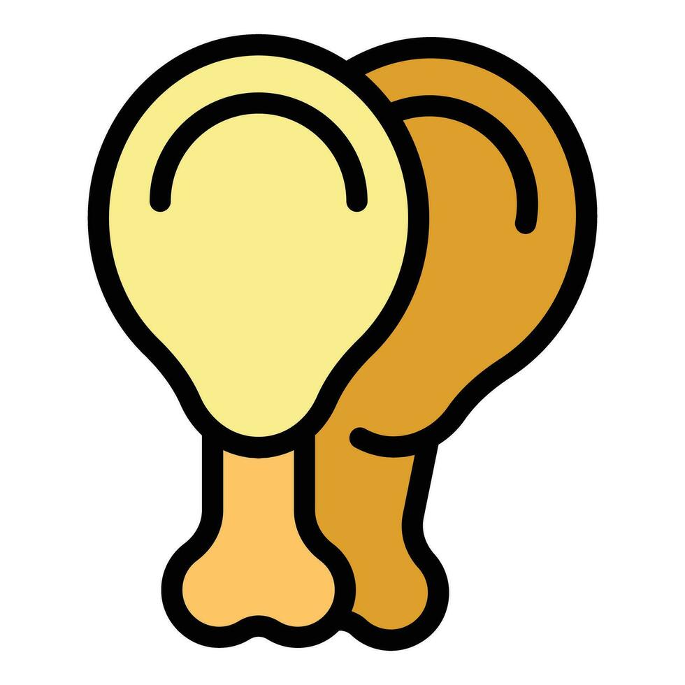 Meat food icon vector flat