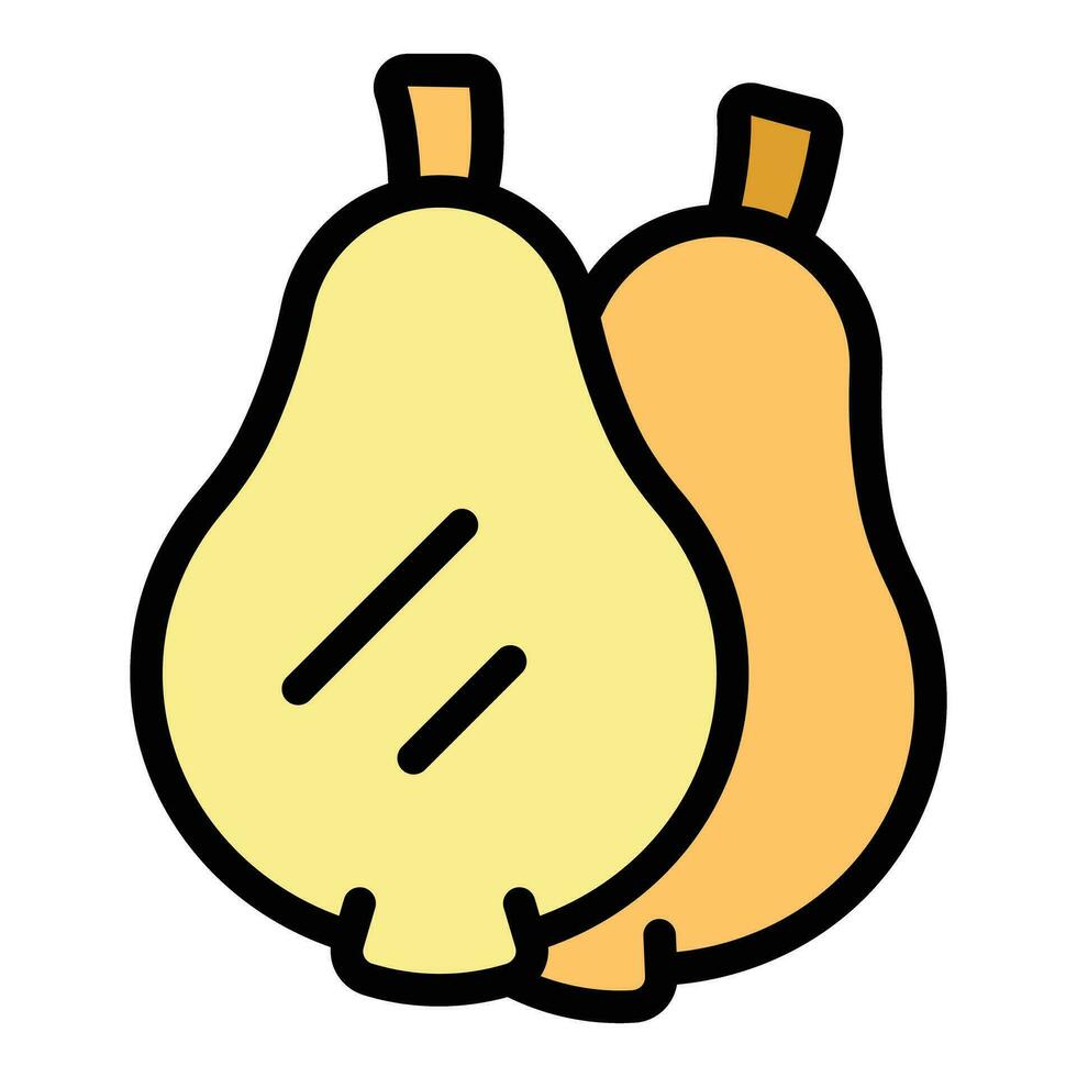 Pear fruit icon vector flat
