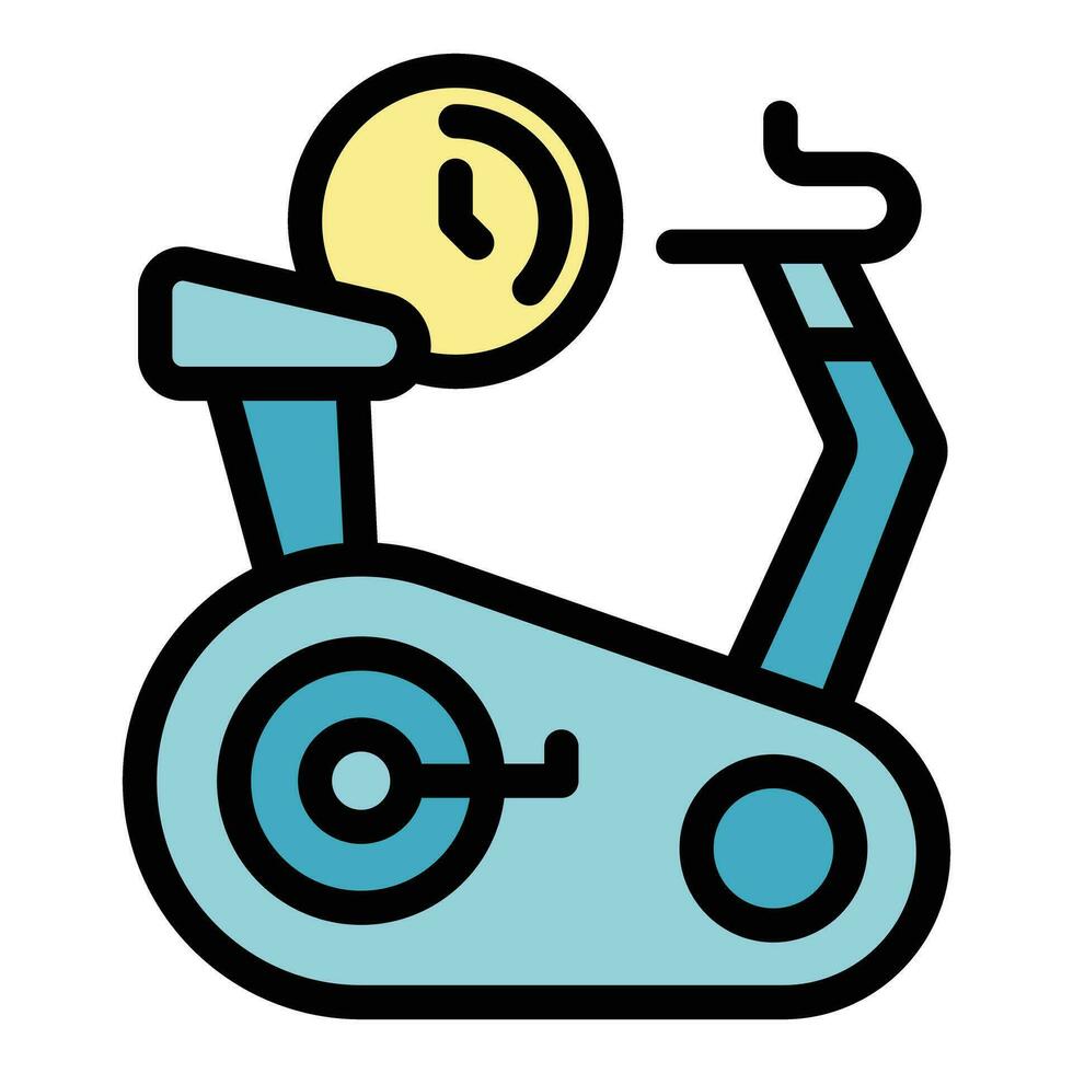 Exercise bike icon vector flat