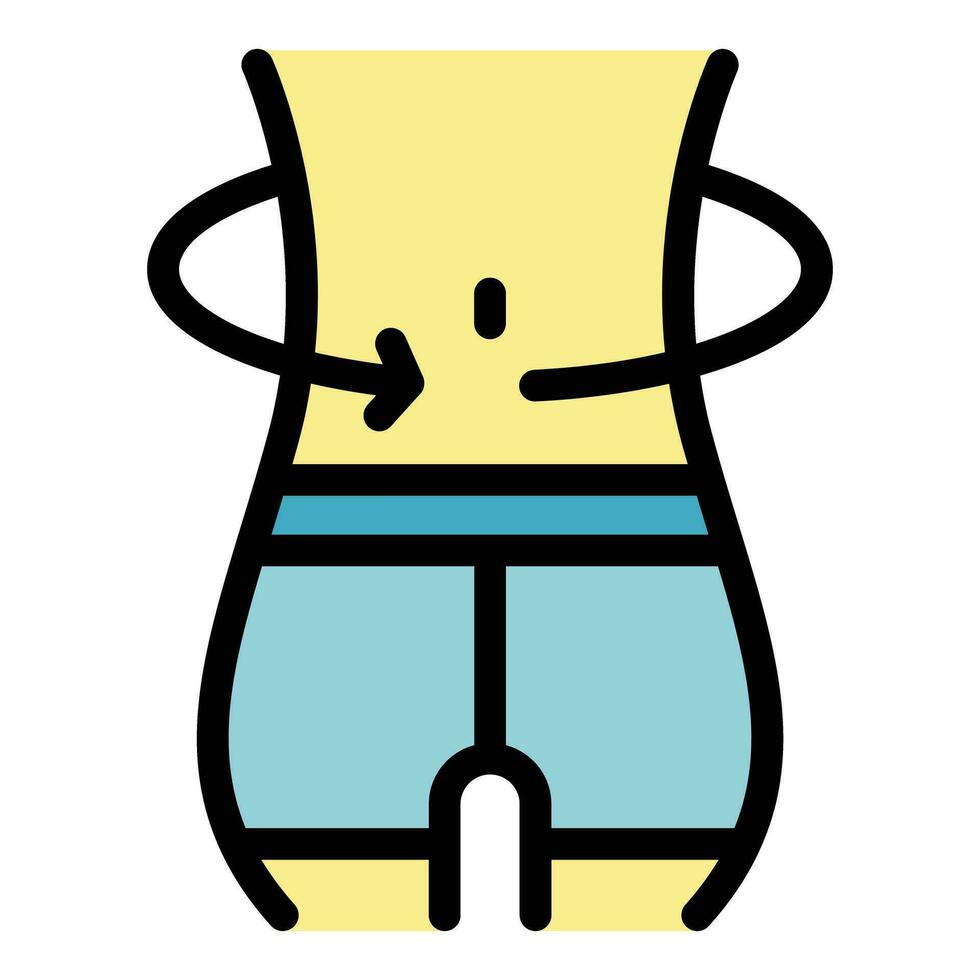 Fit diet icon vector flat