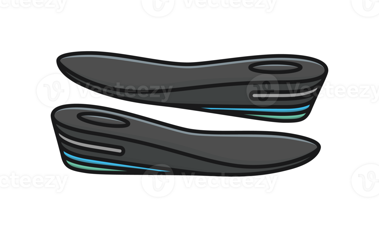Comfortable Orthotics Shoe Insole Front View illustration. png