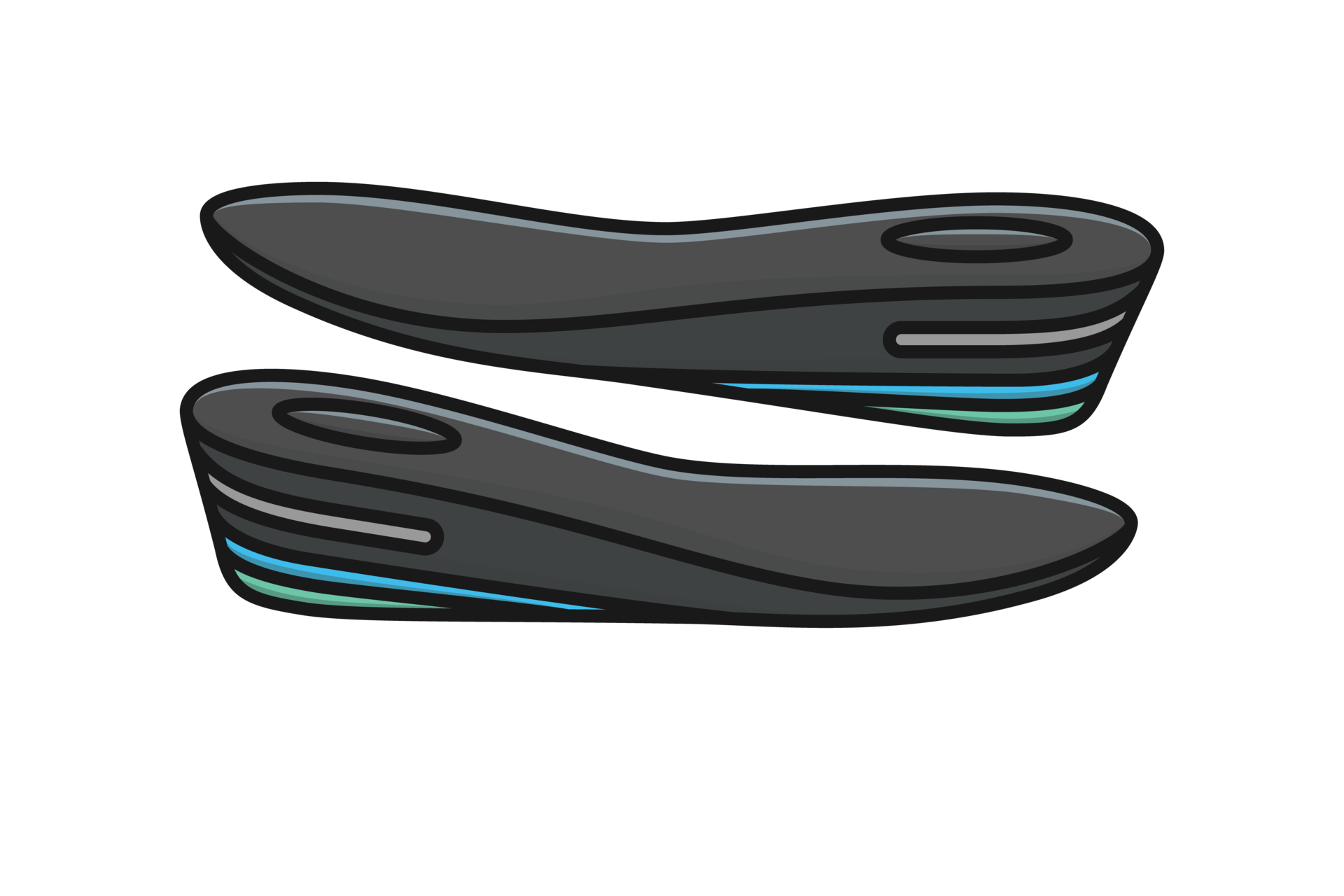 Comfortable Orthotics Shoe Insole Front View illustration. 28181559 PNG