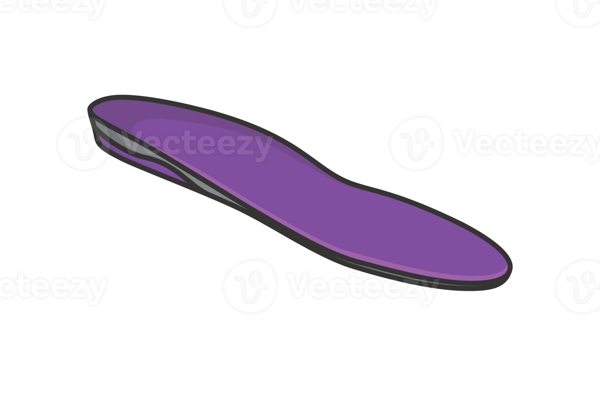Comfortable Orthotics Shoe Insole Front View illustration. 28181568 PNG