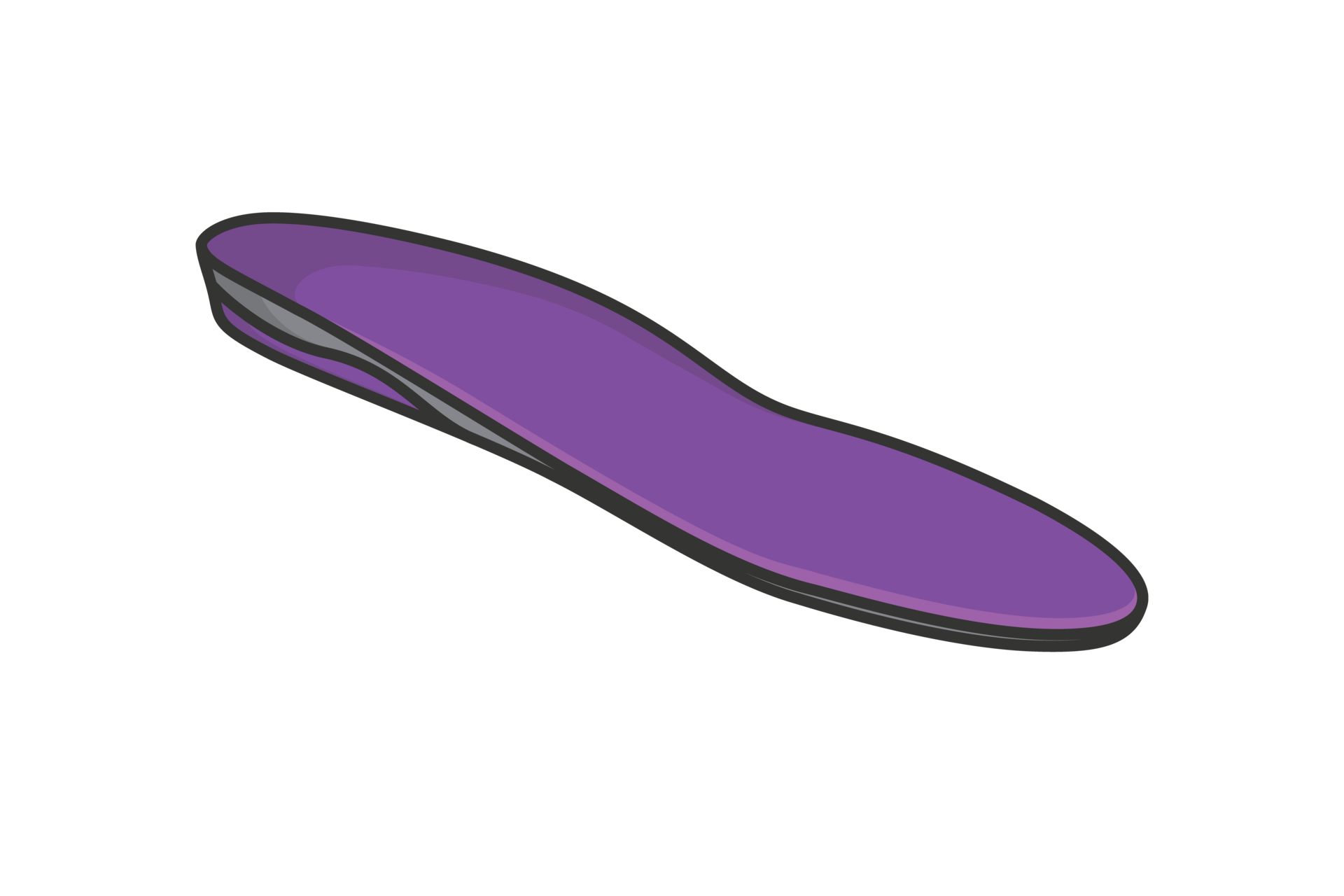 Comfortable Orthotics Shoe Insole Front View illustration. 28181568 PNG