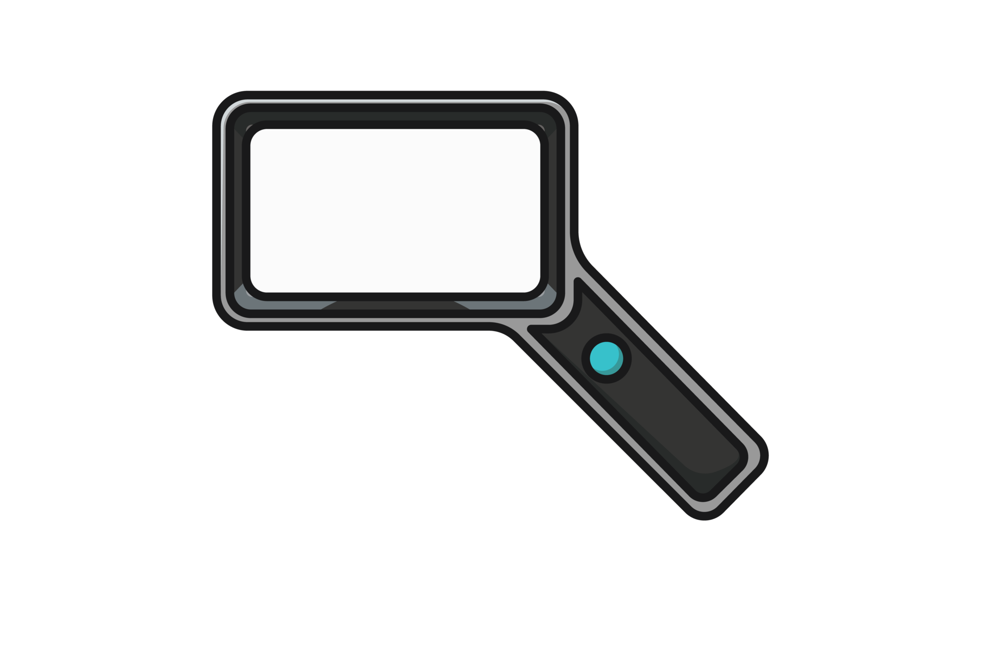 Square Shape Magnifying Glass illustration. 28181574 PNG