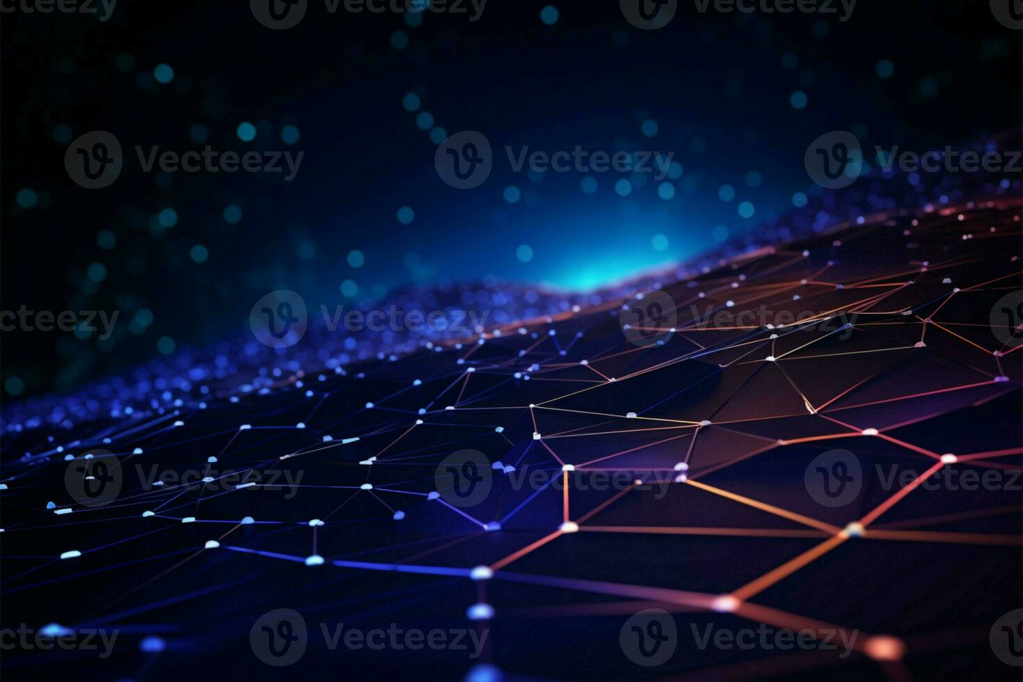 Futuristic gradient canvas encapsulating the essence of connectivity and technological advancement AI Generated photo