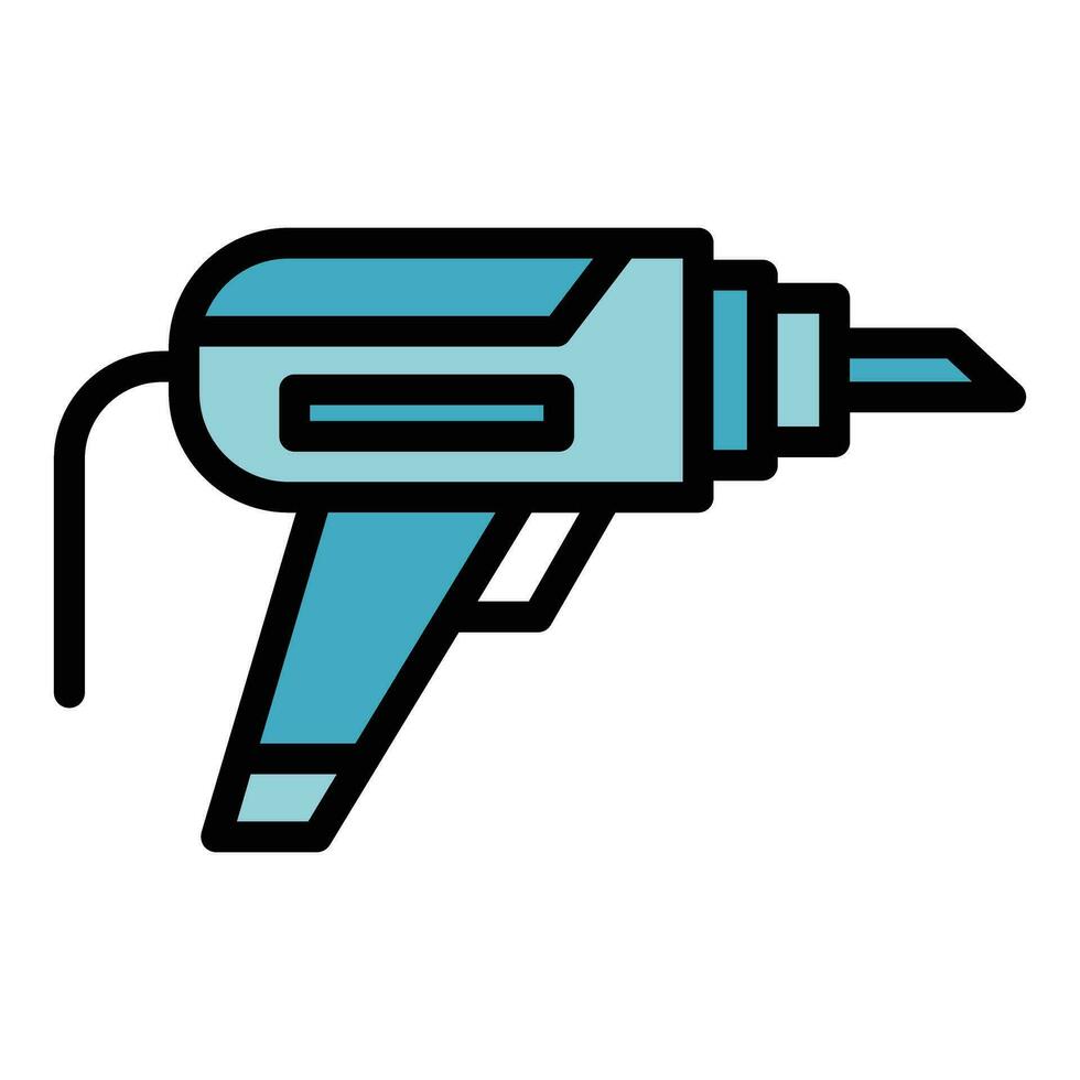 Electric drill icon vector flat