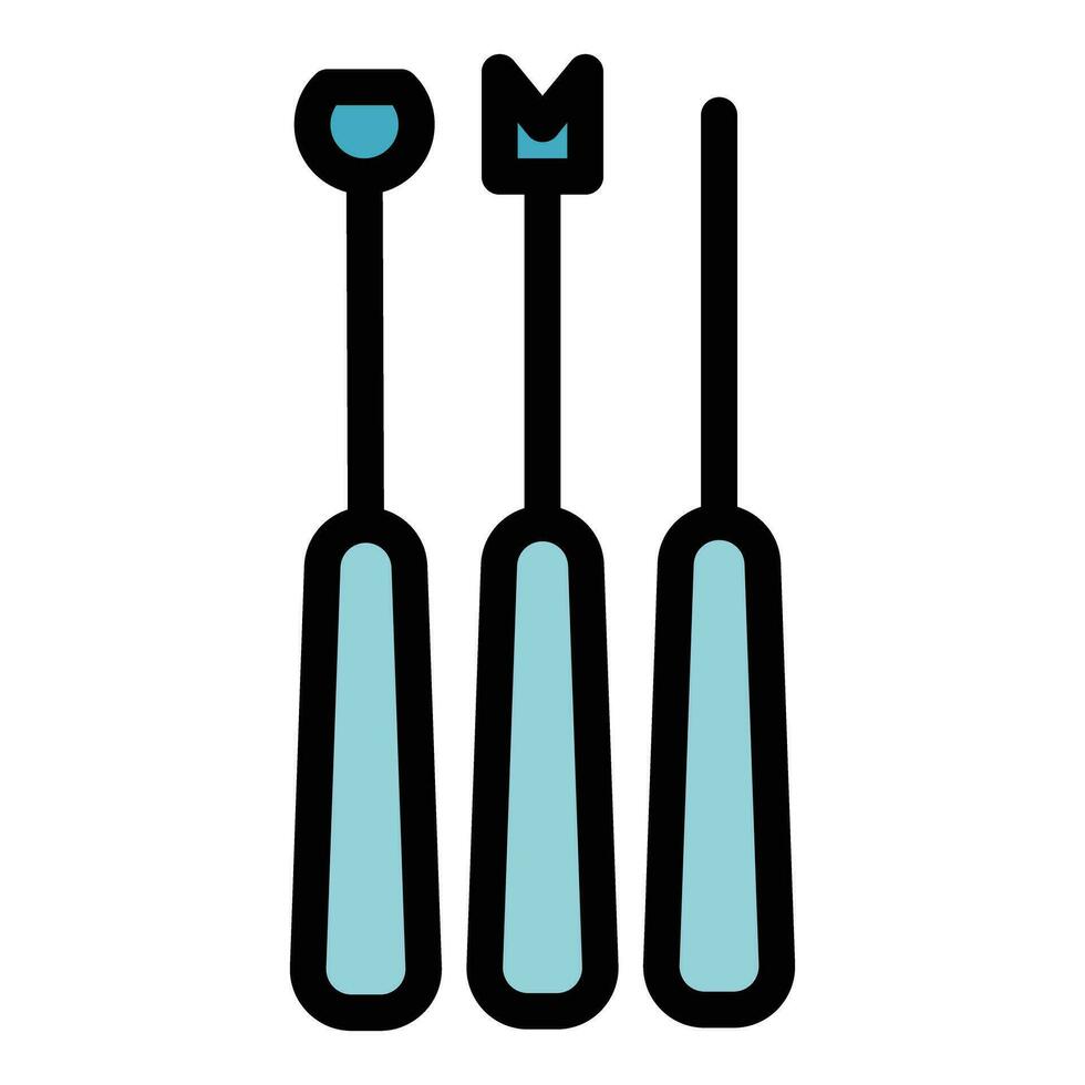 Fondue tools icon vector flat