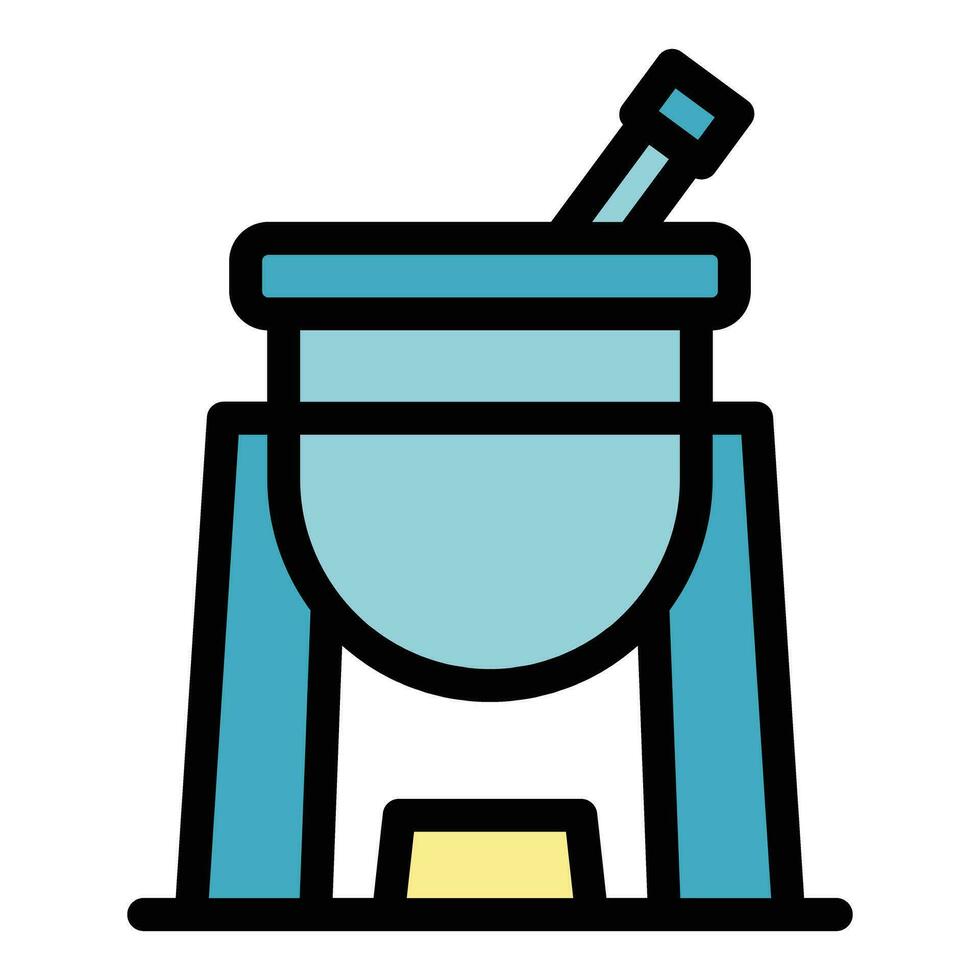 Fondue sauce icon vector flat
