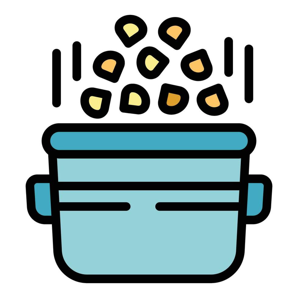 comida alforfón icono vector plano