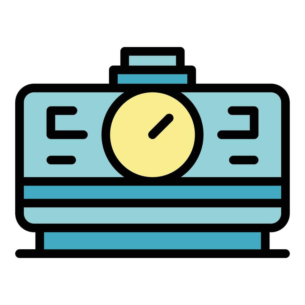 Maintenance generator icon vector flat