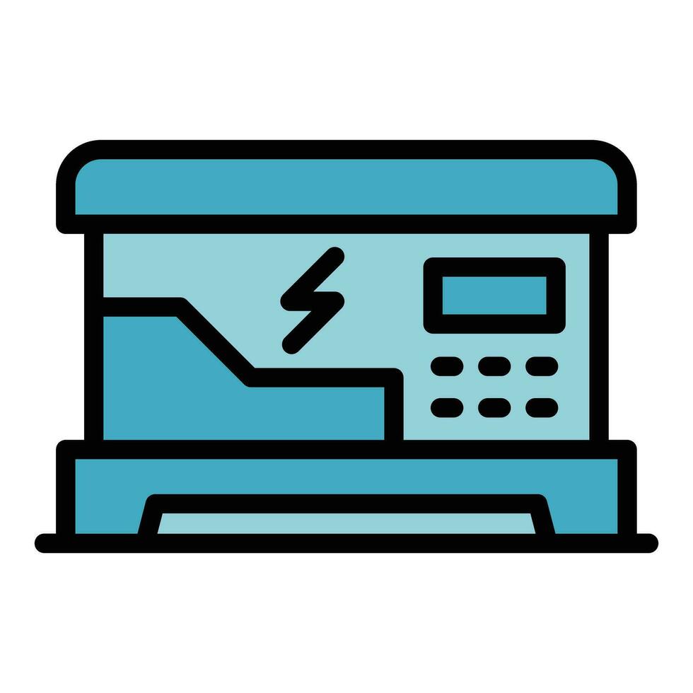 Static generator icon vector flat