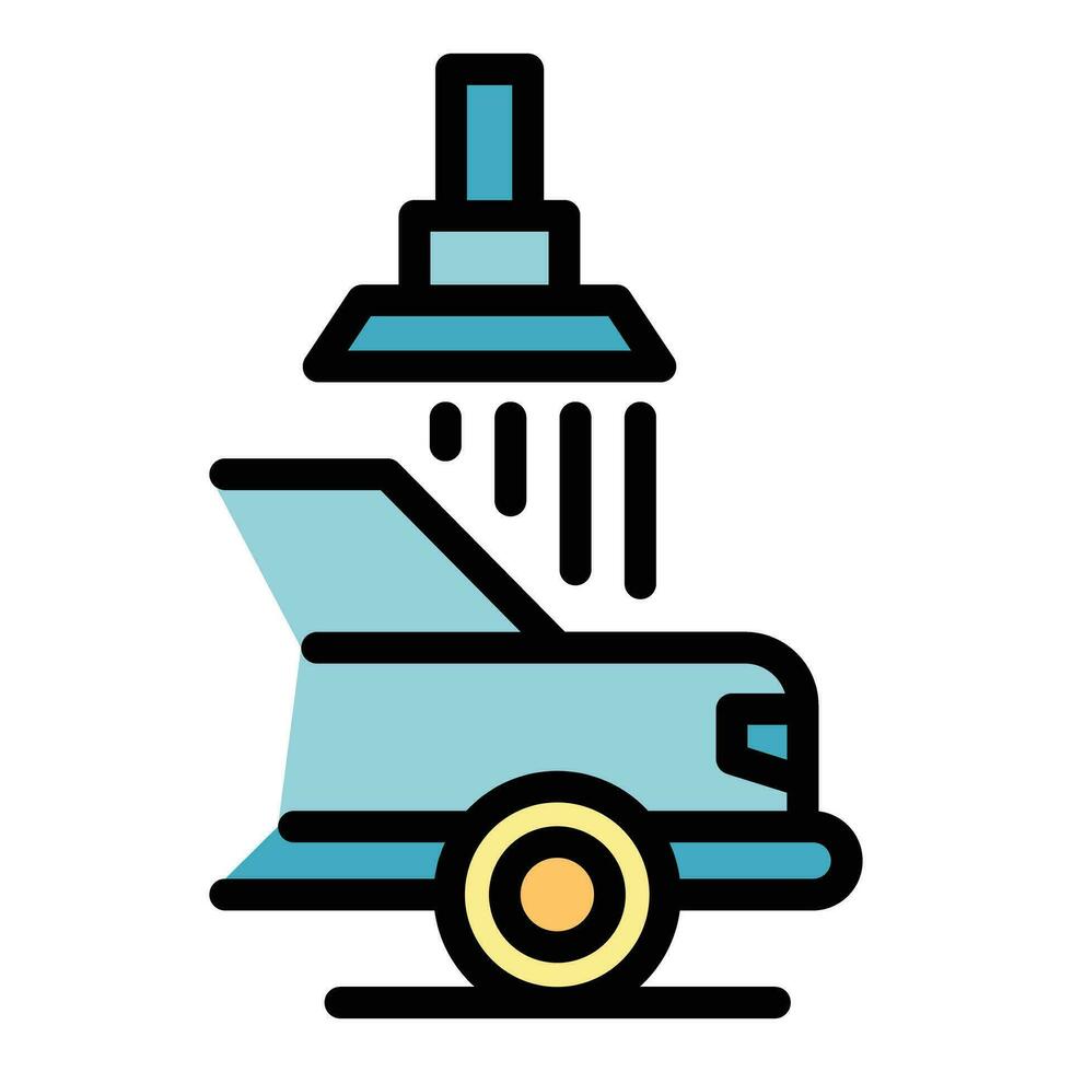 Wash pressure icon vector flat
