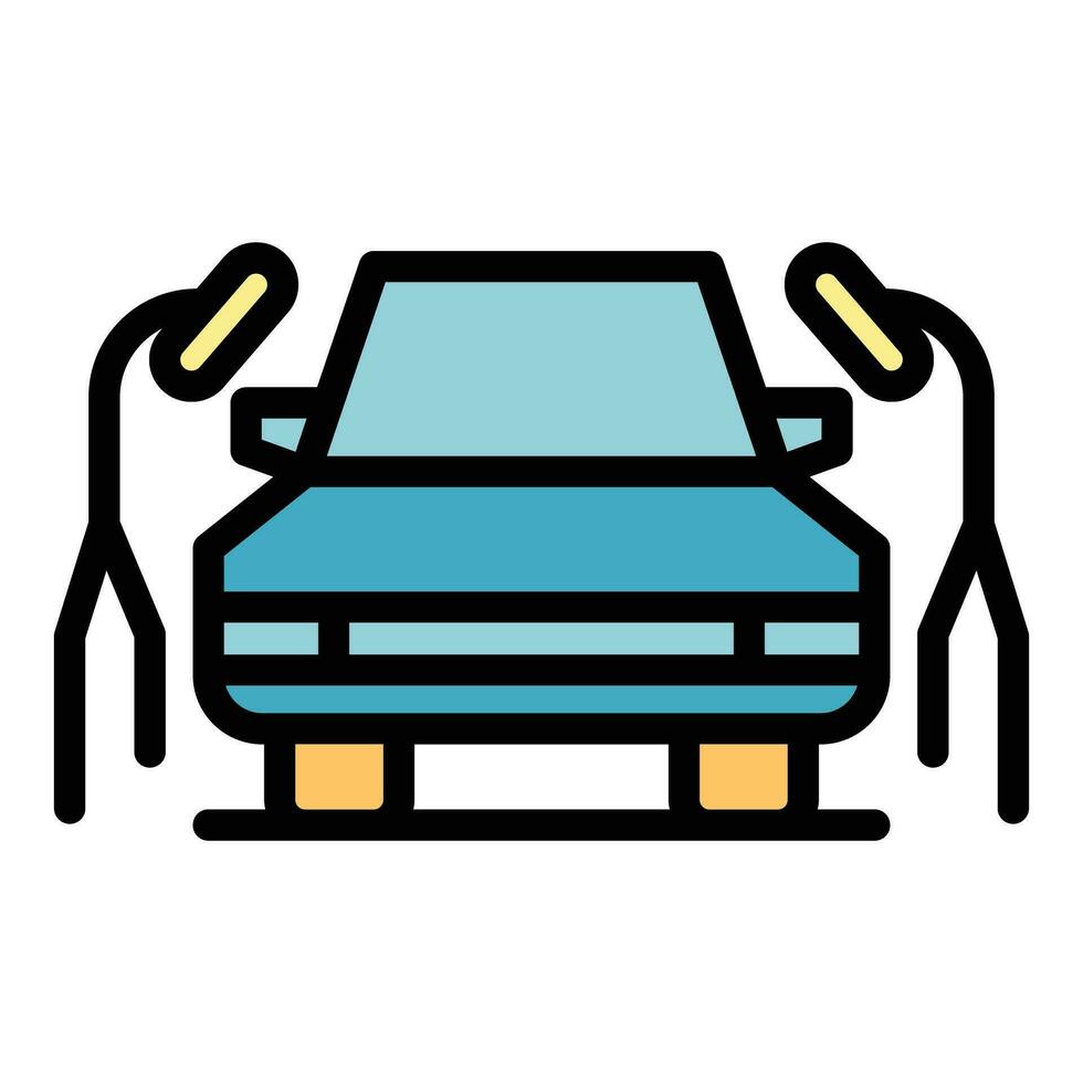 Clean car window icon vector flat