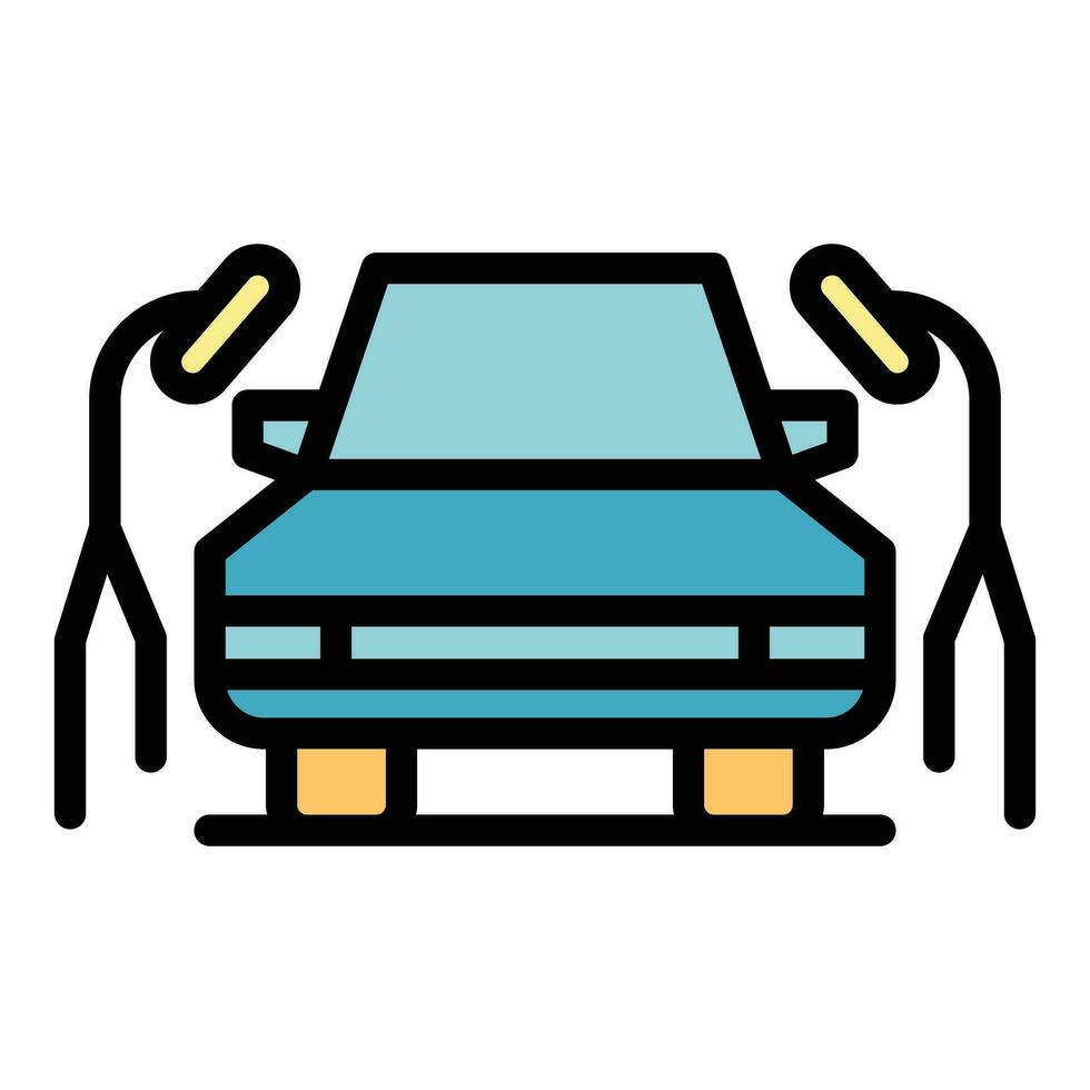 Clean car window icon vector flat