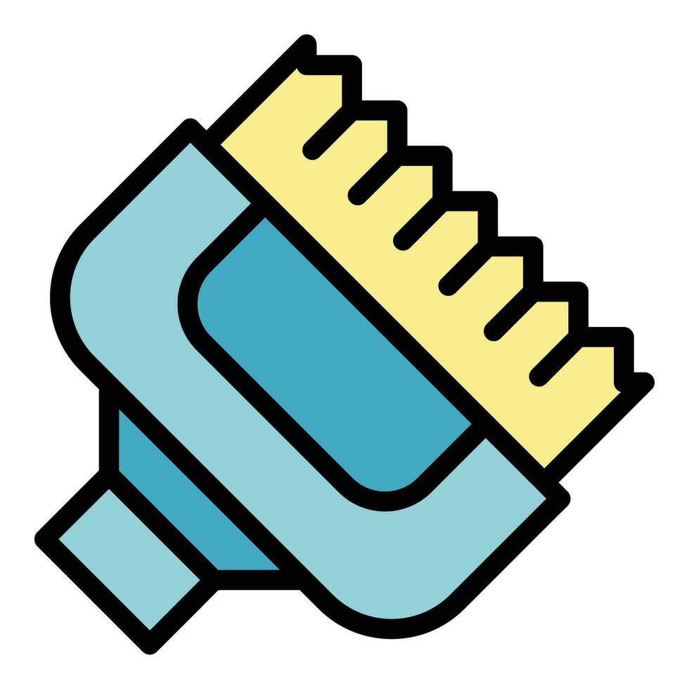 Car wash brush icon vector flat