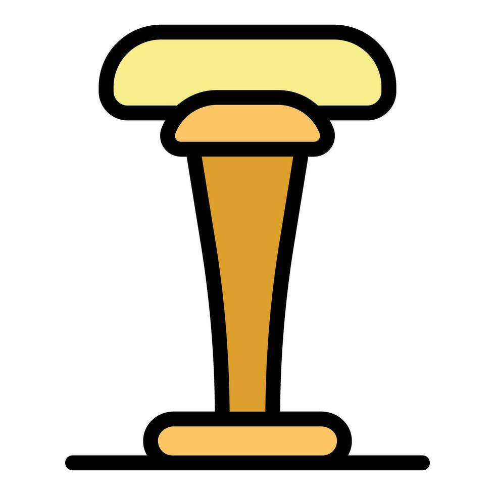 Kitchen bar stool icon vector flat