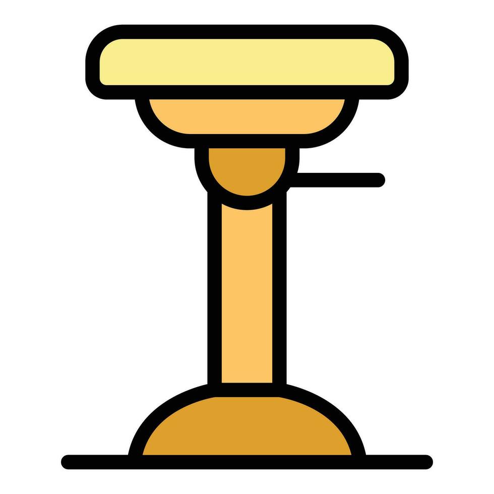diseño bar taburete icono vector plano