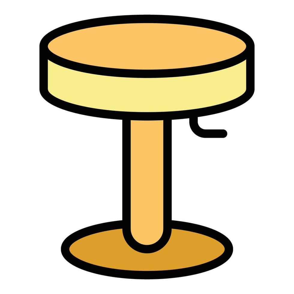 Bistro chair icon vector flat