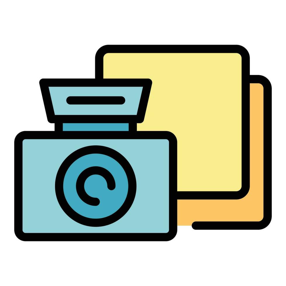 Camera mobile icon vector flat