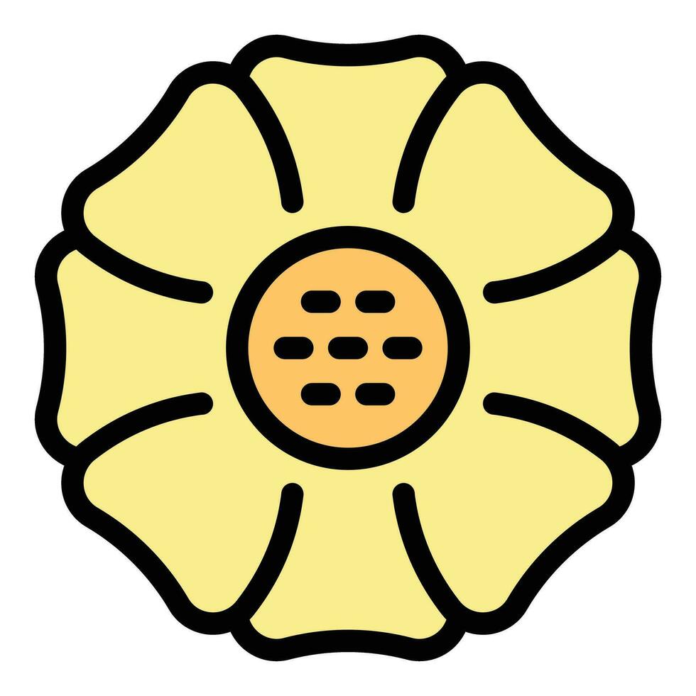 Bengkulu rafflesia icon vector flat