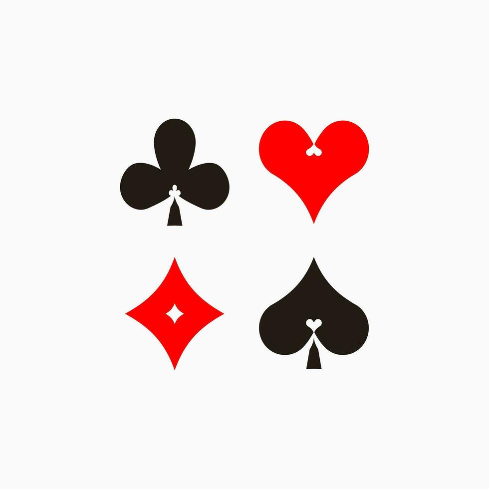 Four aces playing cards symbol vector