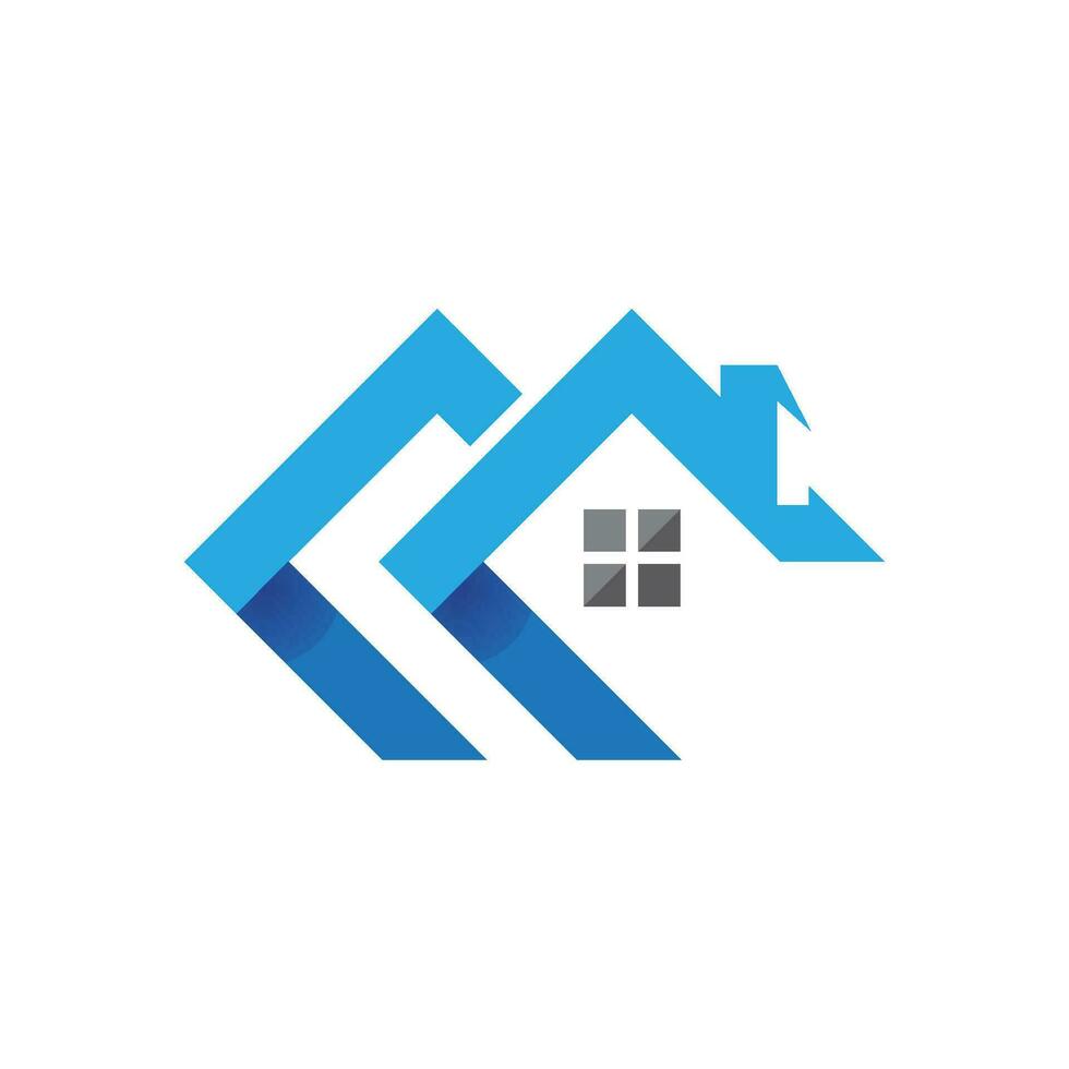 diseño de logotipo de propiedad y construcción vector