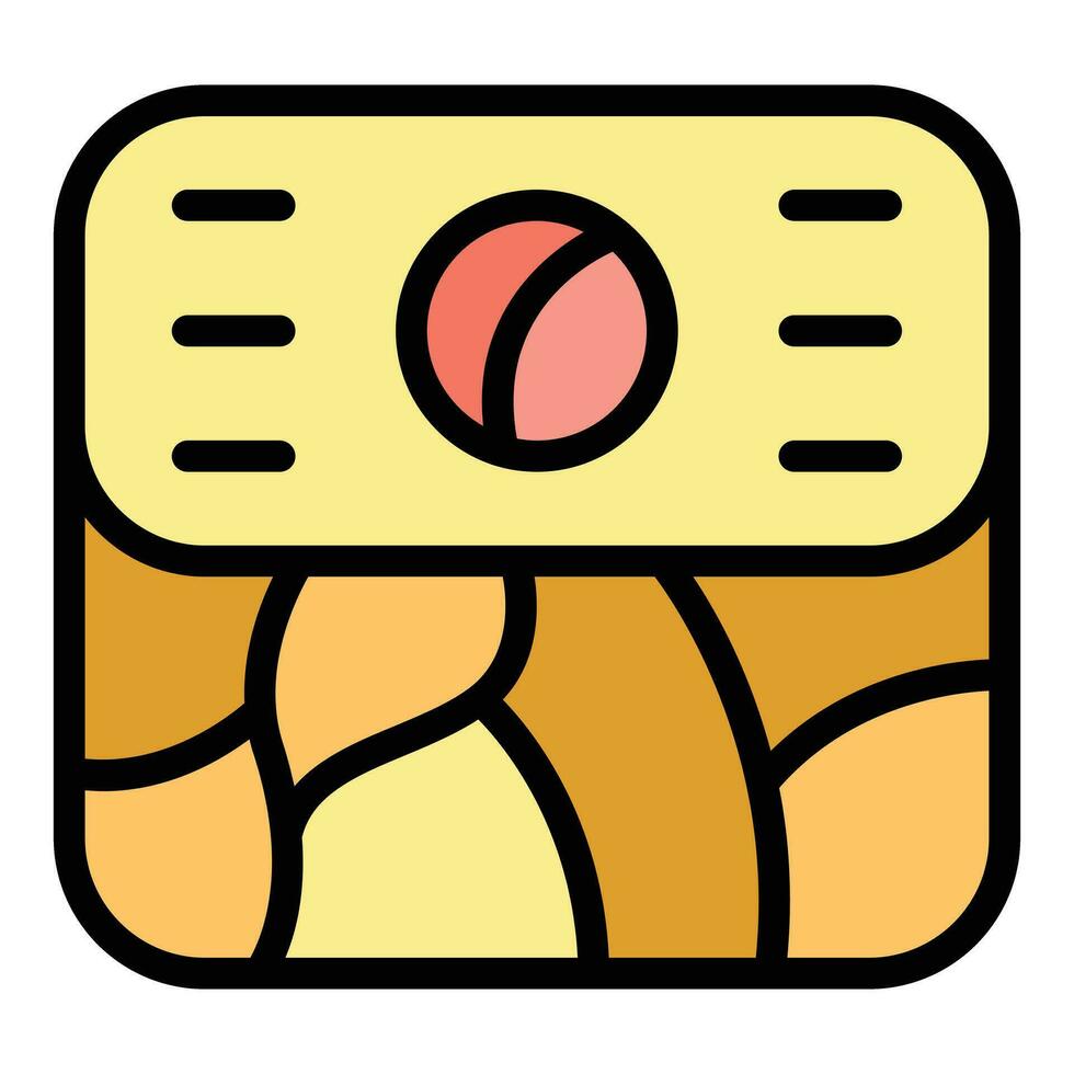 Japan food box icon vector flat