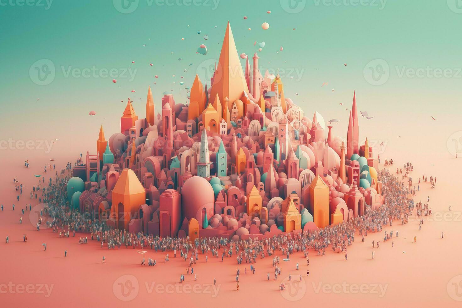 Population day. Generate Ai photo