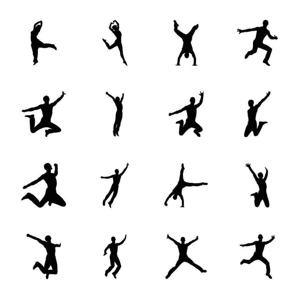 Pack of Sports Silhouettes Icons vector