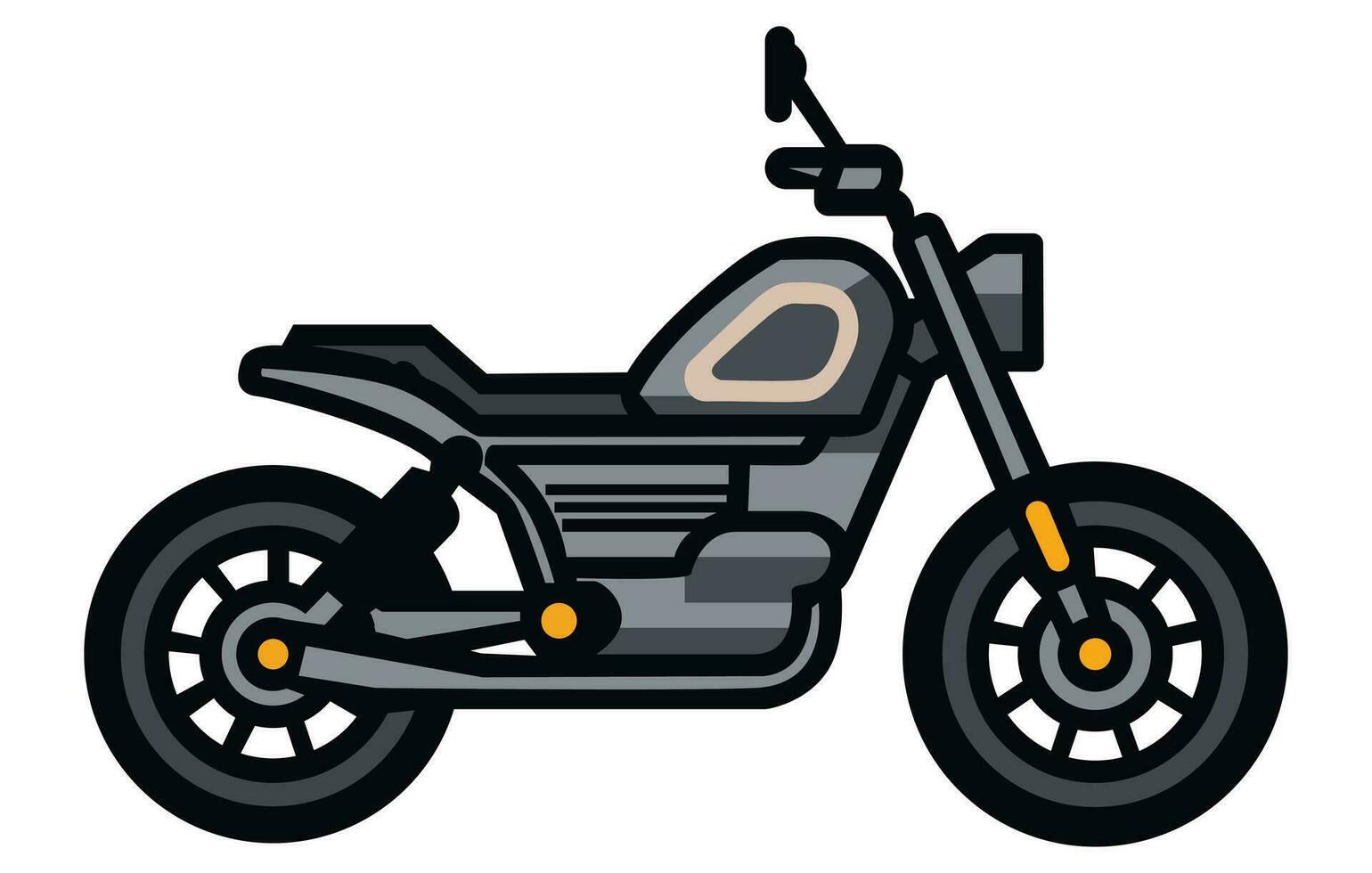 illustration of motor cycle vector design, Sport bike wrap design vector.