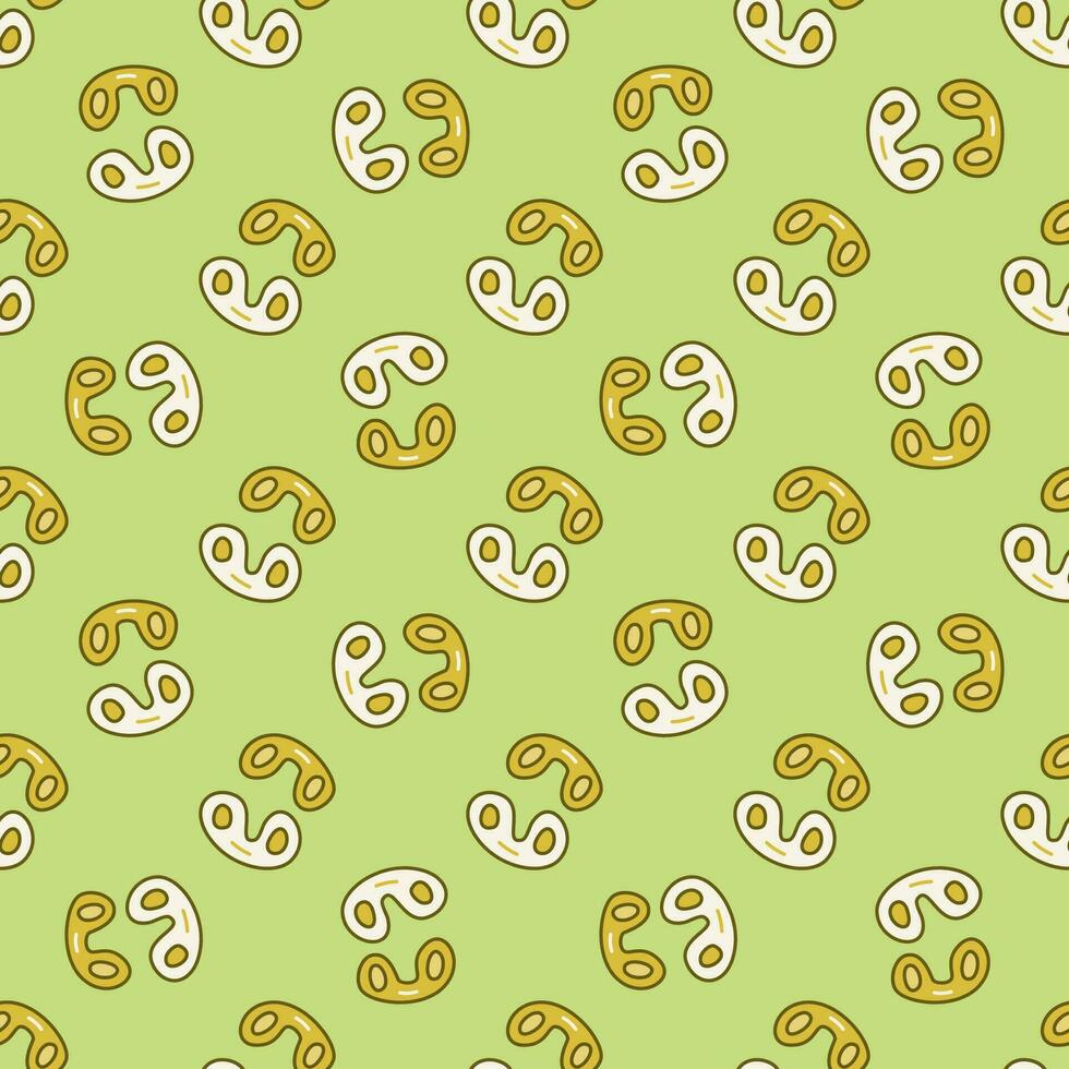 Primitive Bacteria vector concept colored seamless pattern