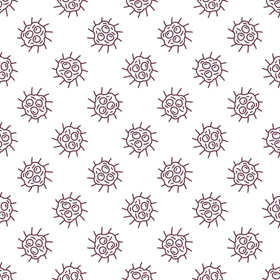 Virus vector Parasite concept line creative seamless pattern