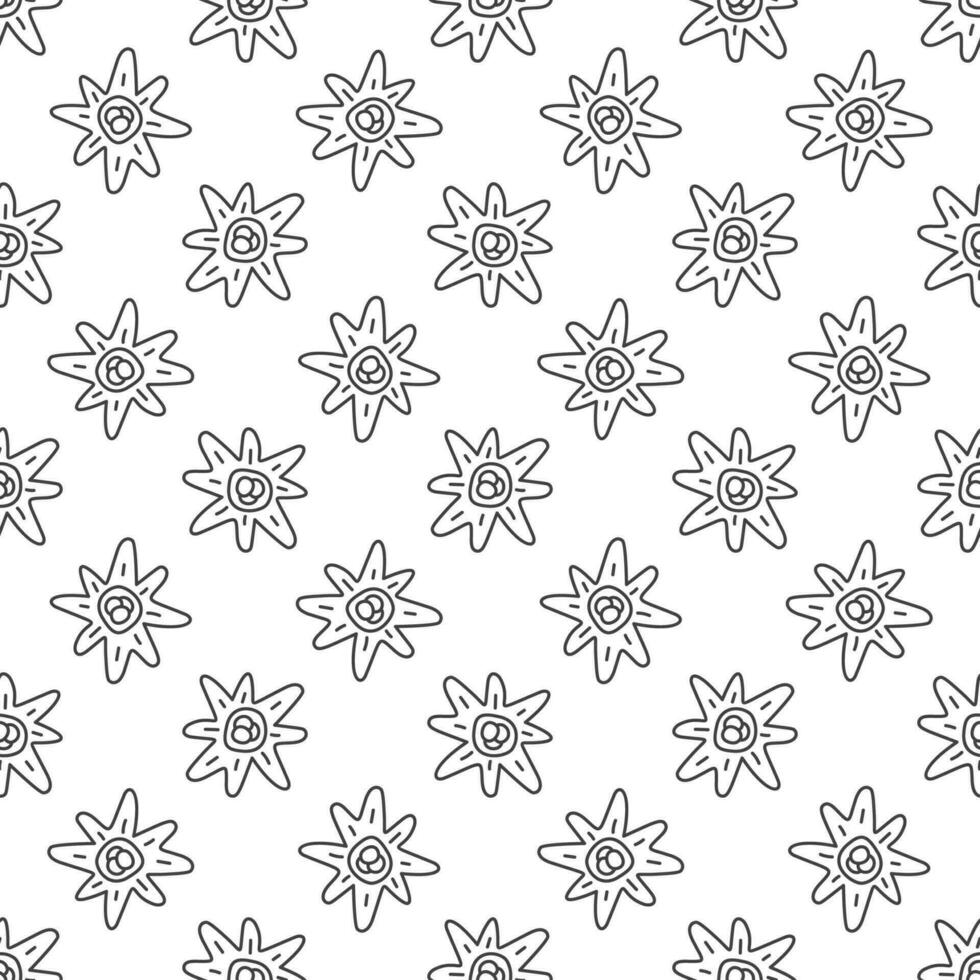 Virus vector concept minimal line seamless pattern