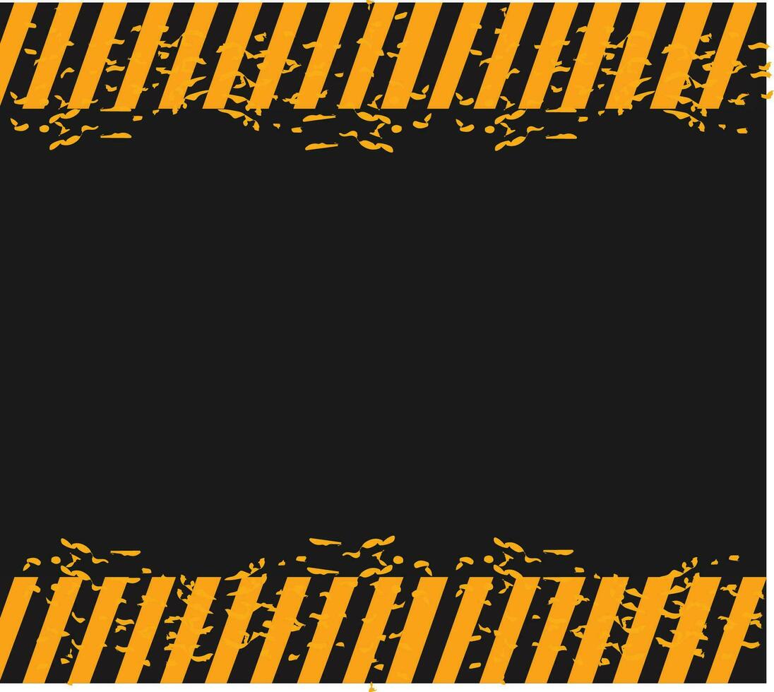 construction area caution industrial warning alert yellow and dark tape vector