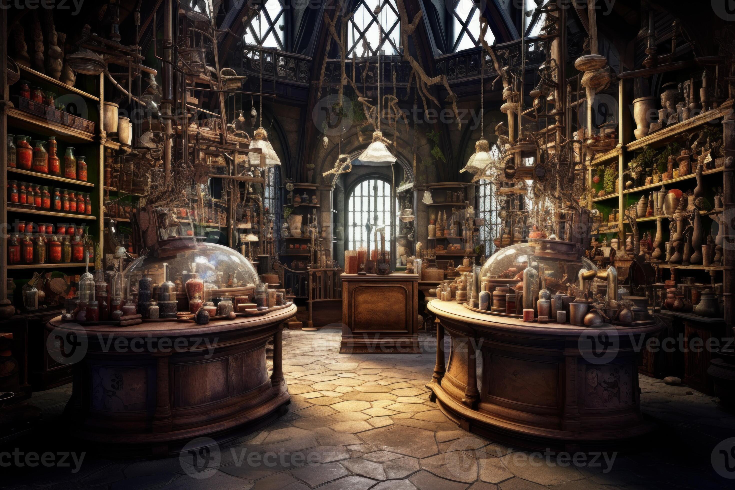 Secretive wizard laboratory. Generate Ai 28183449 Stock Photo at Vecteezy