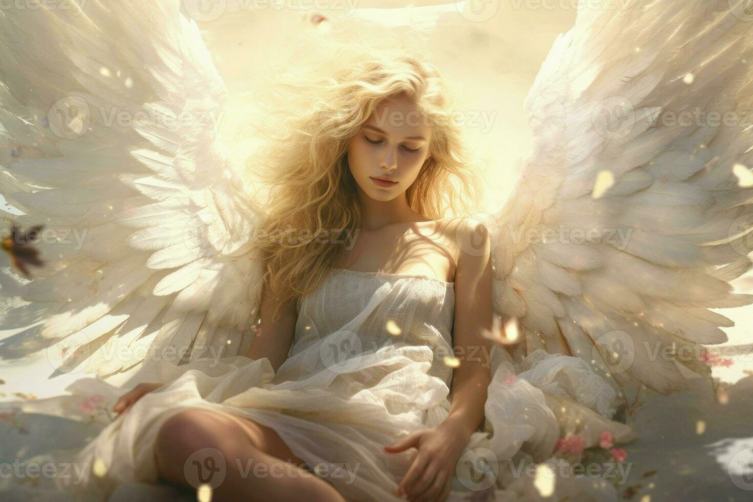 Angel heaven woman. Generate Ai photo