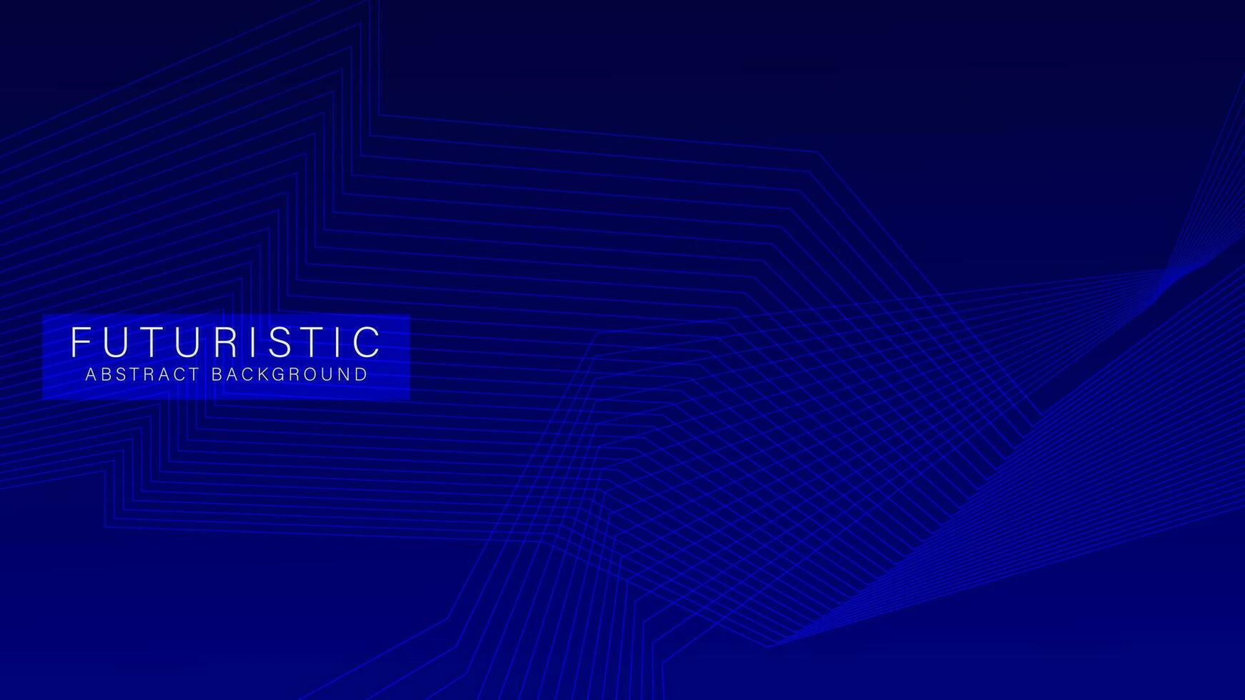 Futuristic abstract background, With Dark blue wavy lines pattern, horizontal banner template. Vector illustration design