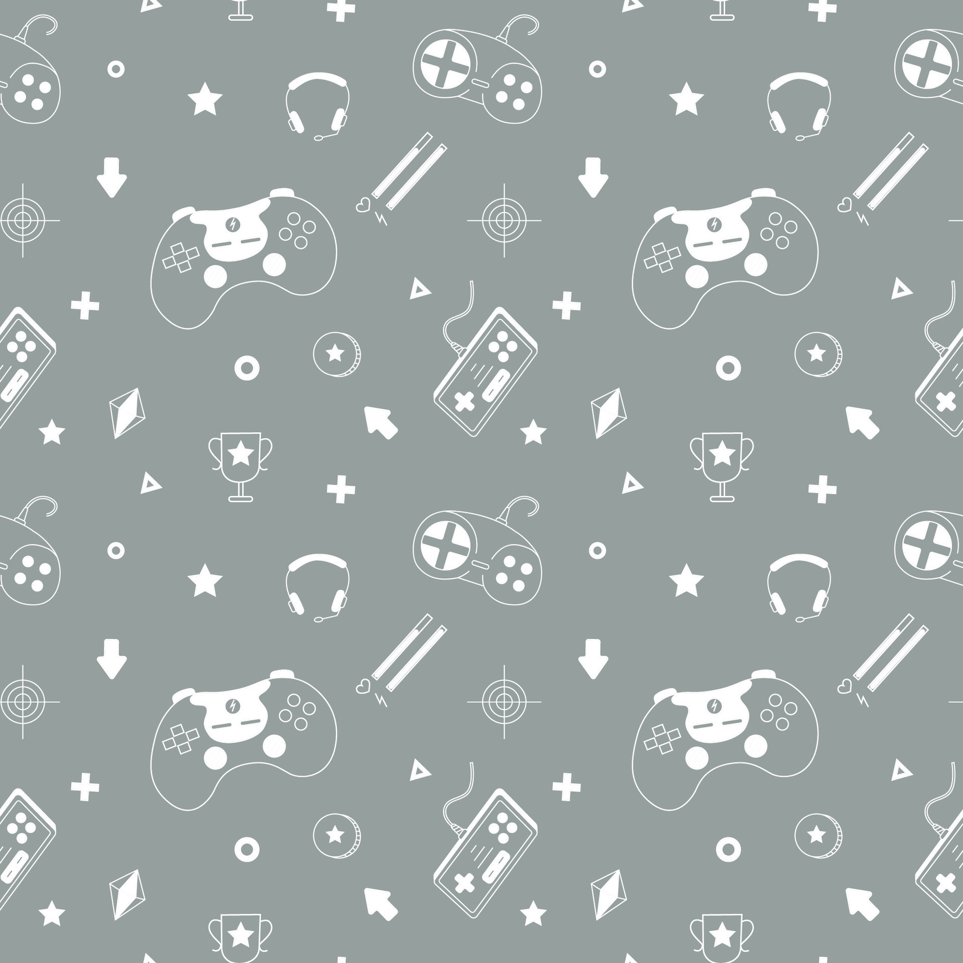 Video game seamless vector pattern. 28183810 Vector Art at Vecteezy