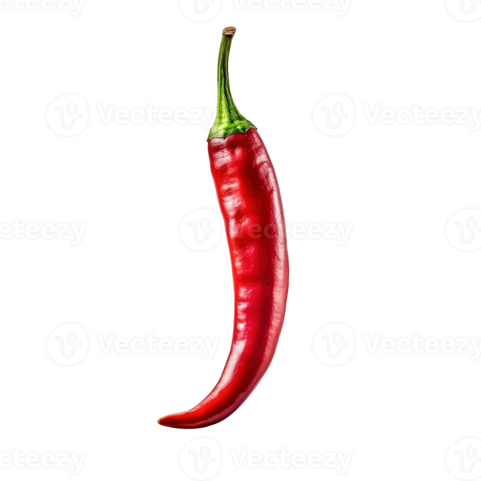 Chili pepper isolated on transparent background, created with generative AI png
