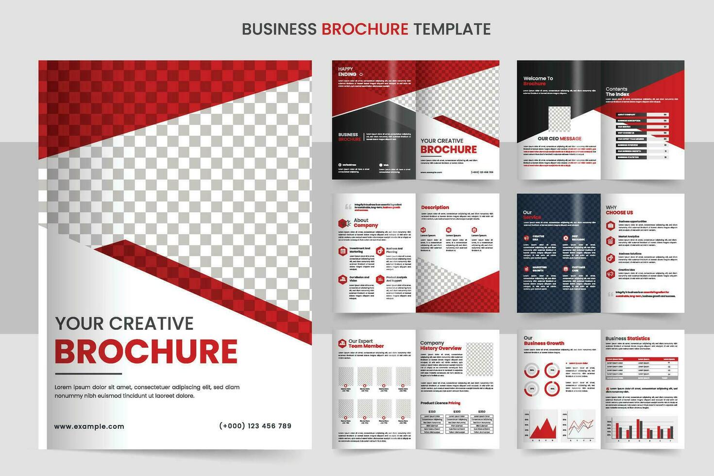 company profile brochure design minimal multipage business brochure template design annual report,creative design Multipurpose template with cover vector