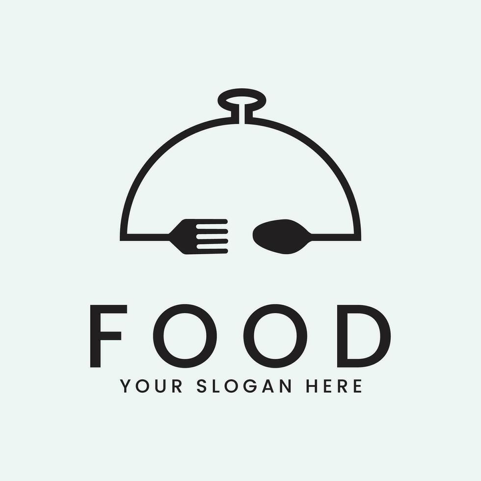 restaurant food logo vector illustration design