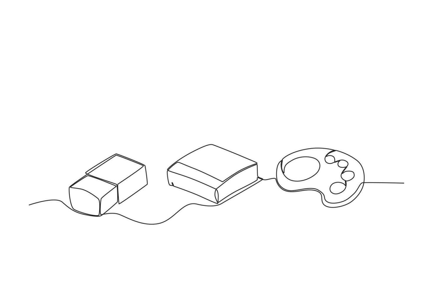 An eraser and painting tool vector