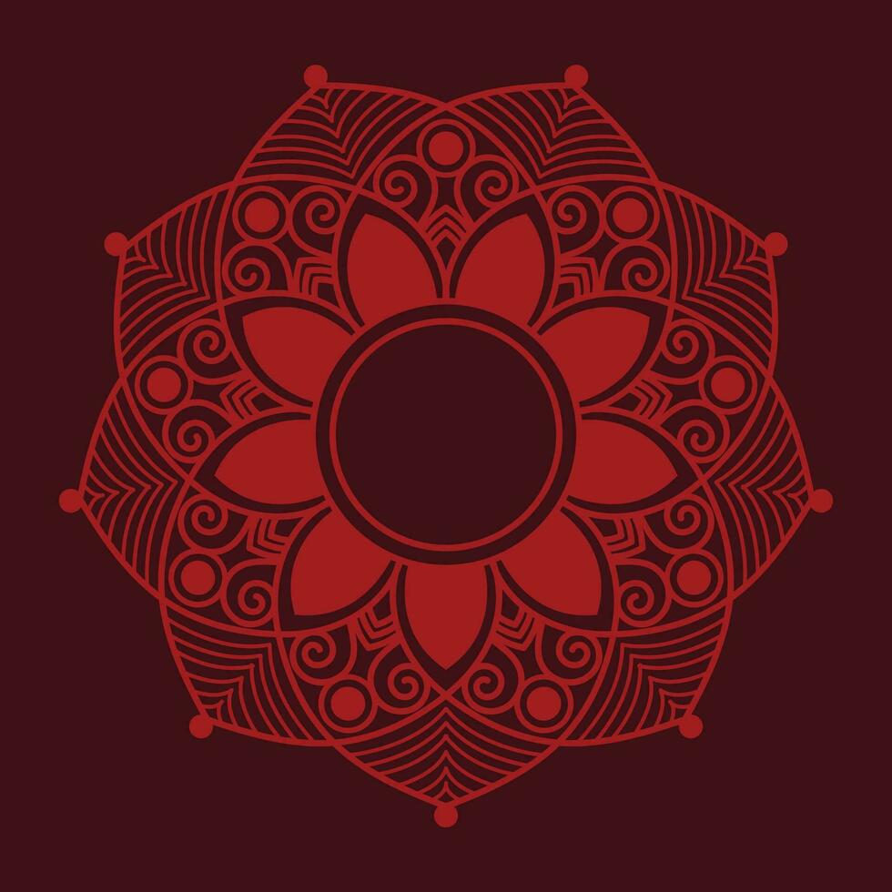 mandala con flor para alheña, mehndi, tatuaje, decoración. decorativo ornamento en étnico oriental estilo. mano dibujado antecedentes. islam, Arábica, indio. vector