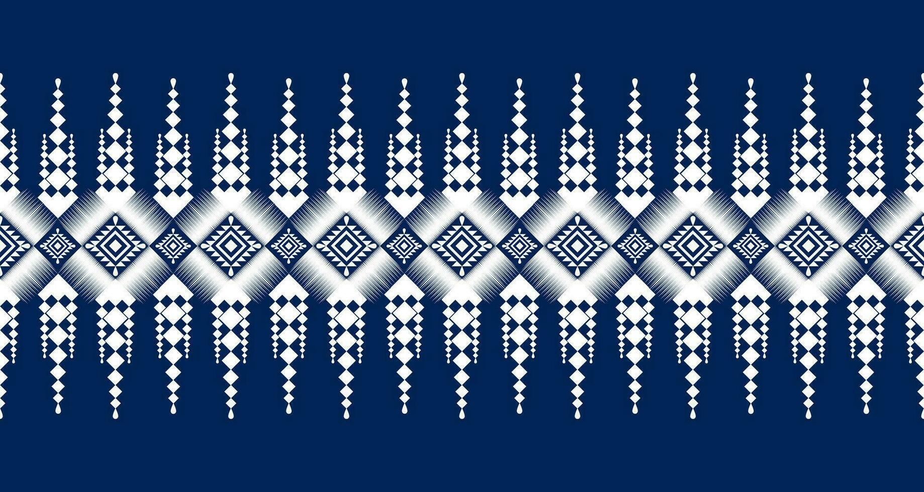 Ikat geometric folklore ornament with diamonds. Tribal ethnic vector texture. Seamless striped pattern in Aztec style. Folk embroidery. Indian, Scandinavian, Gypsy,