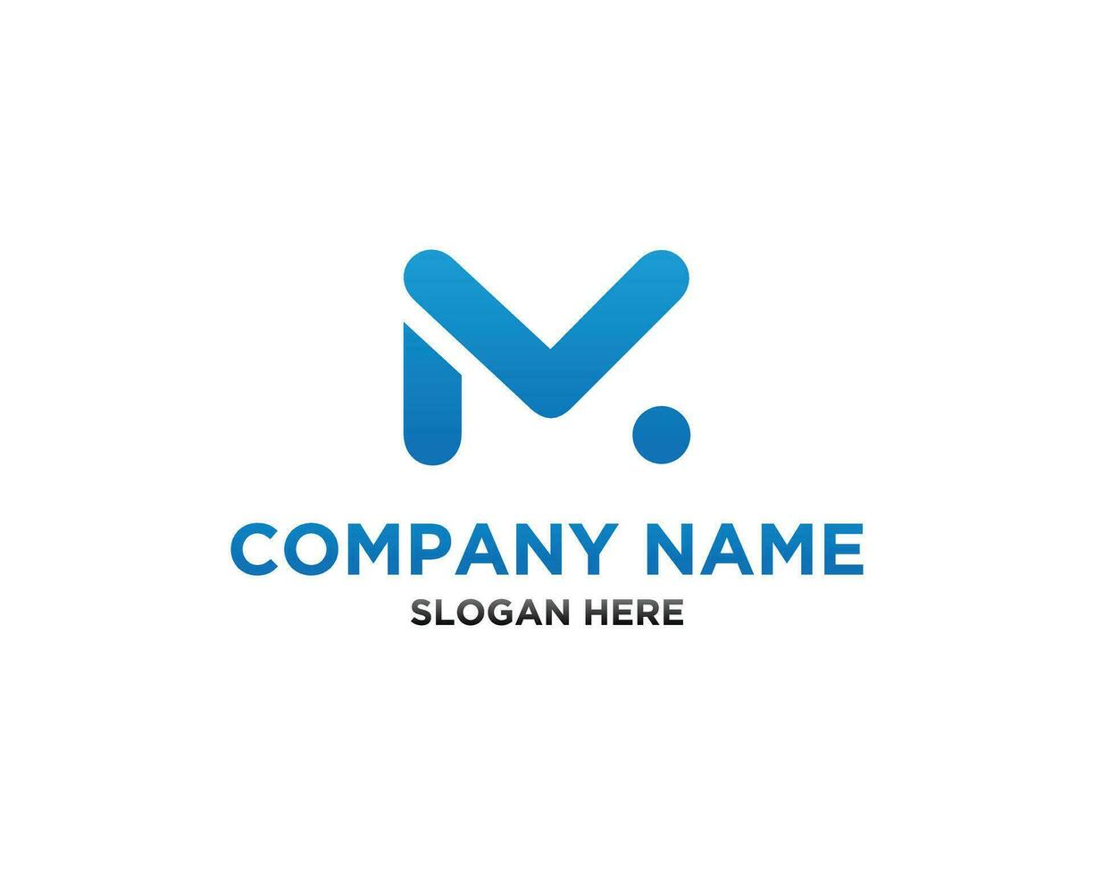 M Letter logo icon modern concept vector illustration.