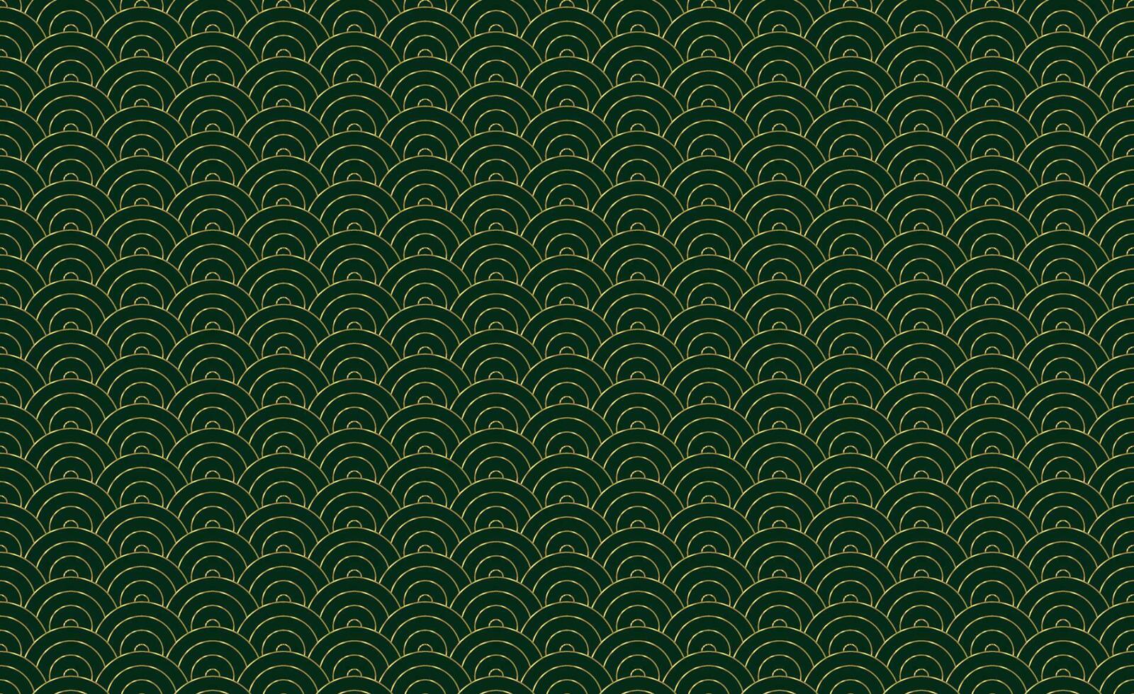 Seamless Art Deco Vector Wave Pattern